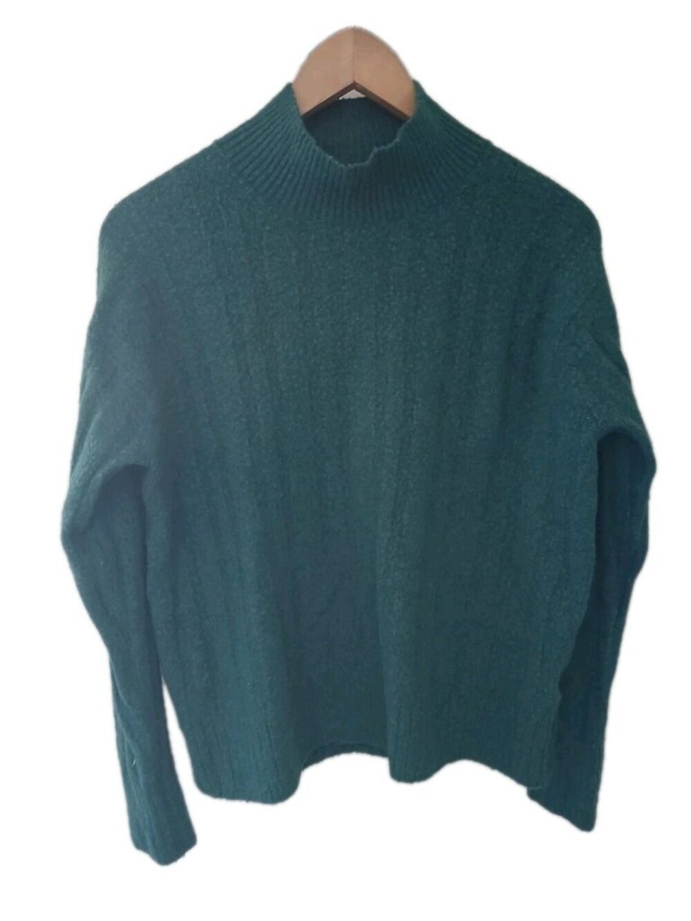 J. Crew Ribbed Mockneck Sweater Supersoft Yarn